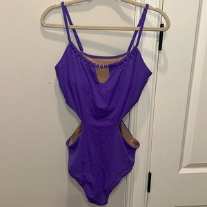 Purple One Piece Swimsuit